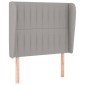 vidaXL Κρεβάτι Boxspring με Στρώμα Ανοιχτό Γκρι 80x200 εκ. Υφασμάτινο