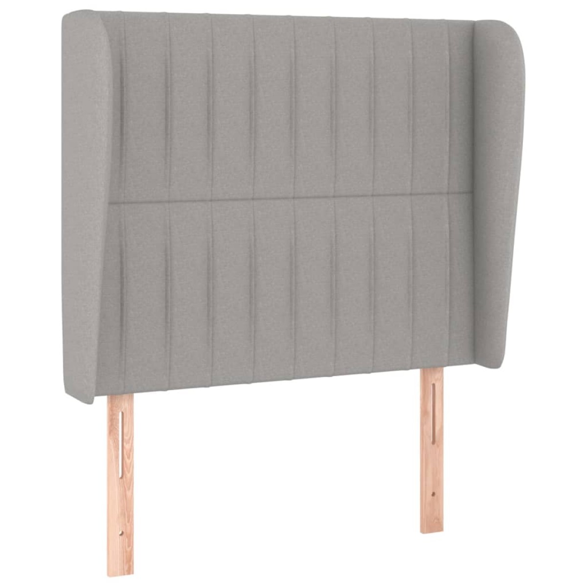 vidaXL Κρεβάτι Boxspring με Στρώμα Ανοιχτό Γκρι 90x200 εκ. Υφασμάτινο