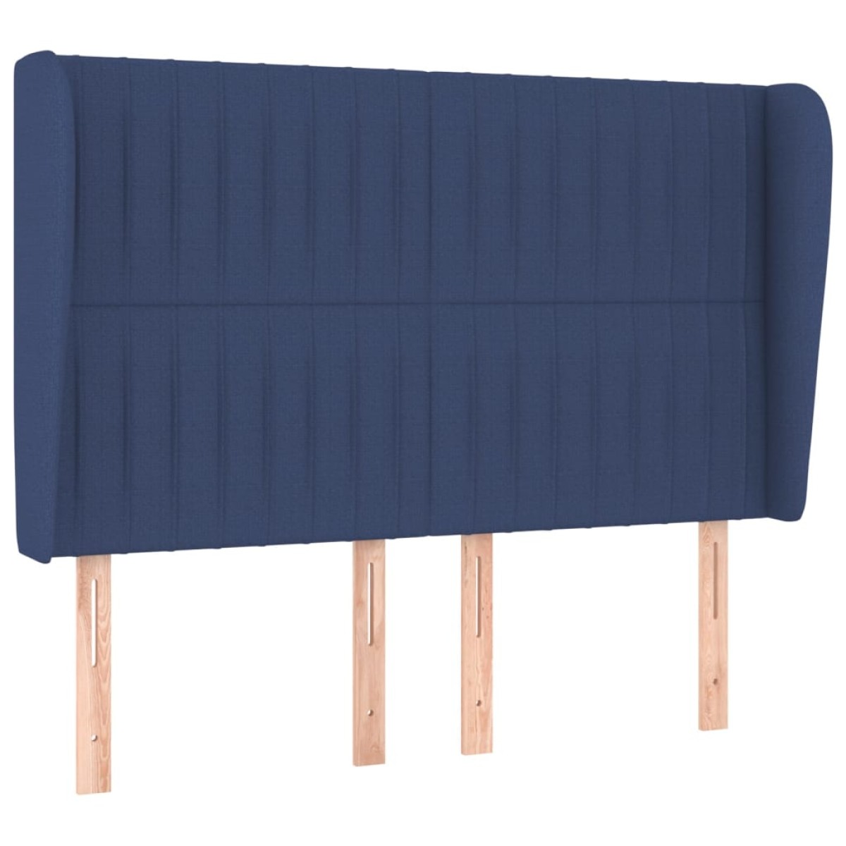 vidaXL Κρεβάτι Boxspring με Στρώμα Μπλε 140x190 εκ. Υφασμάτινο