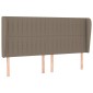 vidaXL Κρεβάτι Boxspring με Στρώμα Taupe 160x200 εκ. Υφασμάτινο