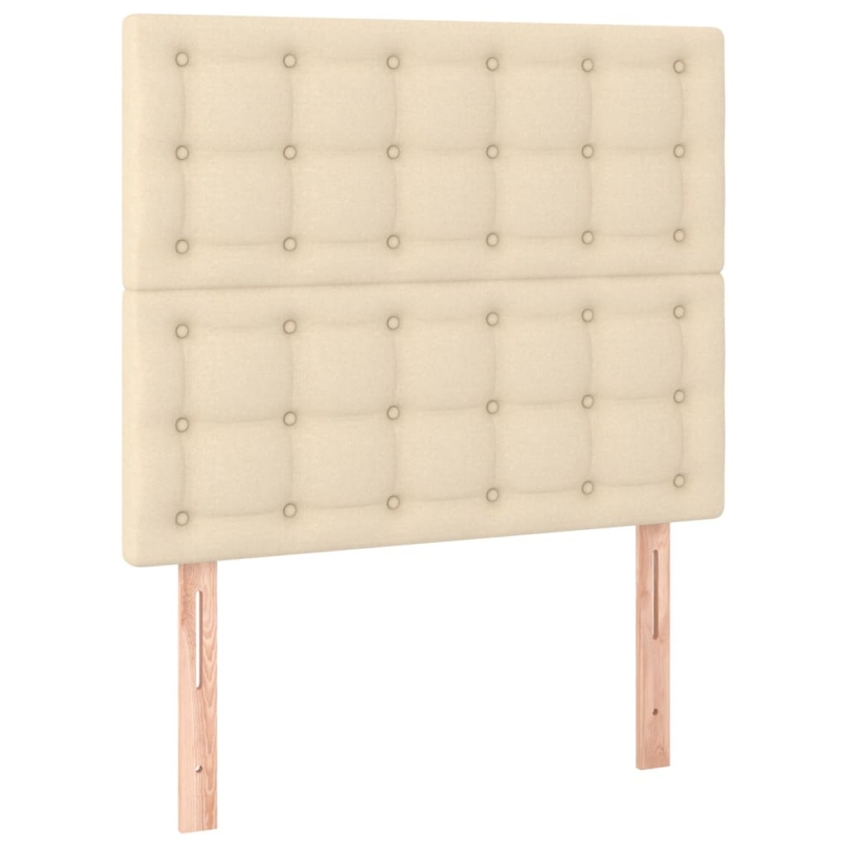 vidaXL Κρεβάτι Boxspring με Στρώμα Κρεμ 80 x 200 εκ. Υφασμάτινο