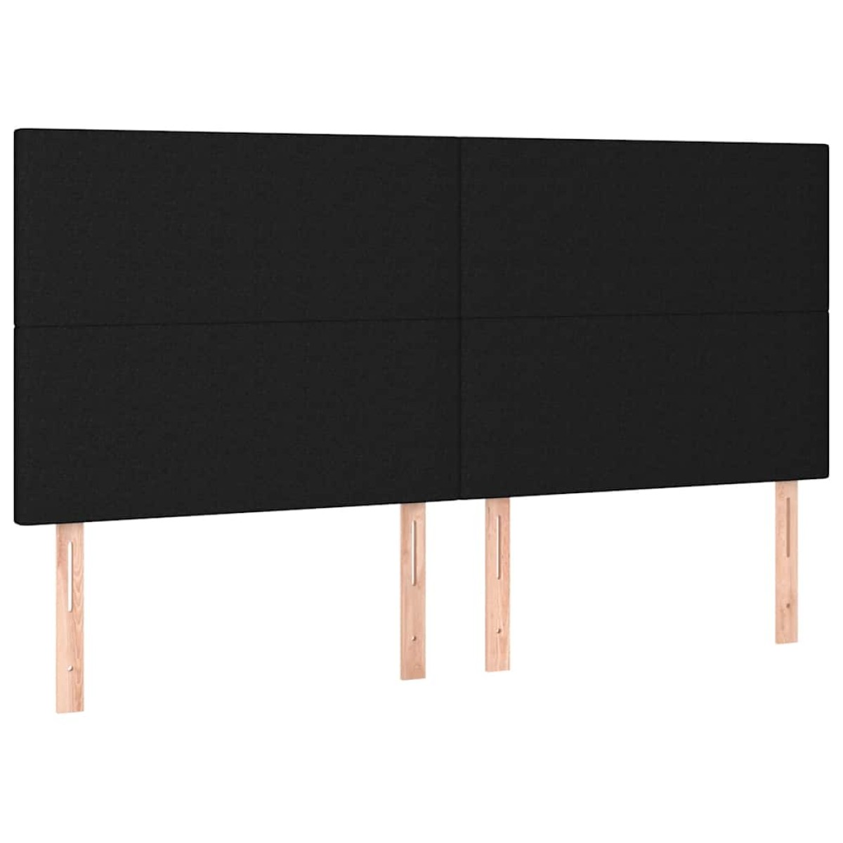 vidaXL Κρεβάτι Boxspring με Στρώμα Μαύρο 160x200 εκ. Υφασμάτινο