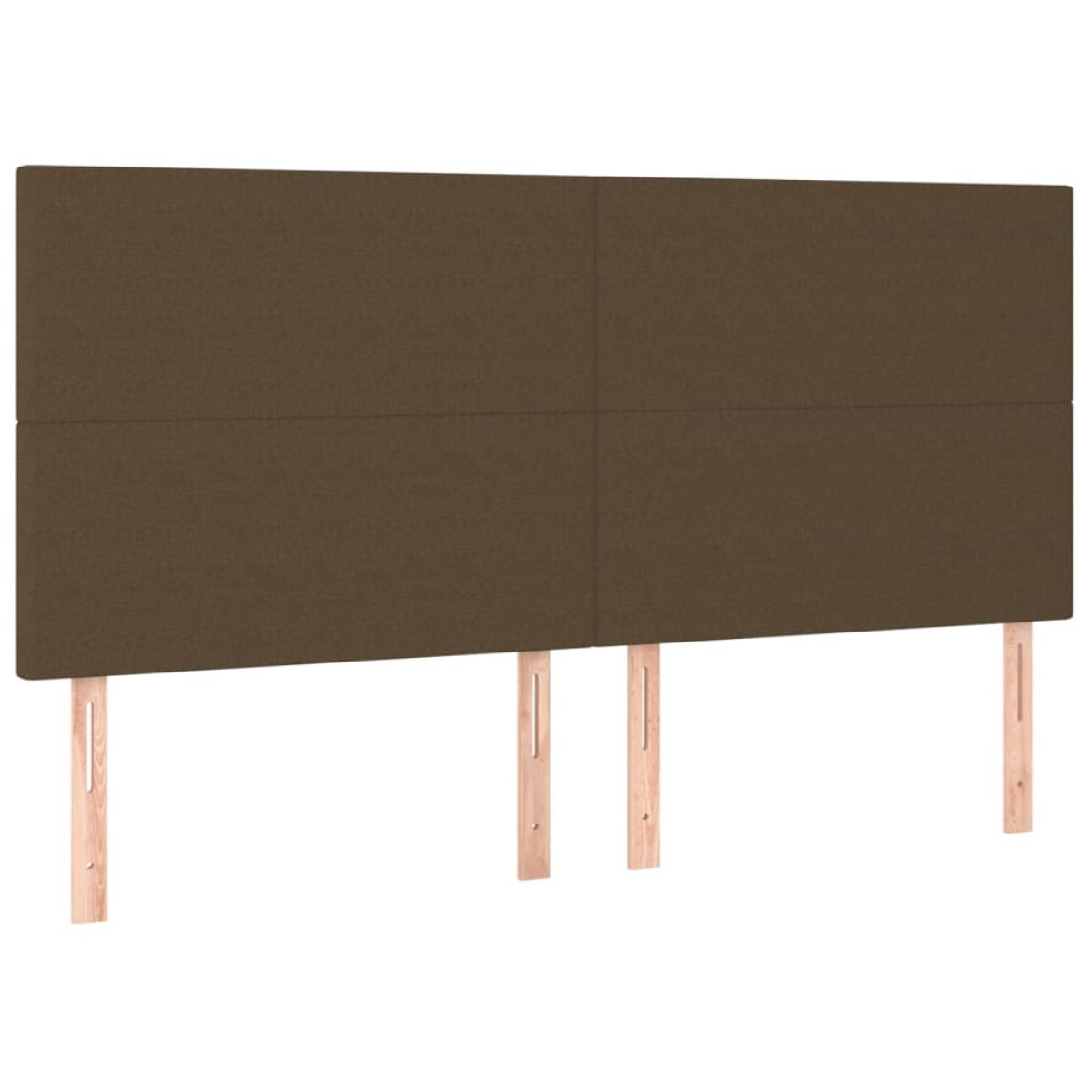vidaXL Κρεβάτι Boxspring με Στρώμα Σκούρο Καφέ 200x200 εκ. Υφασμάτινο