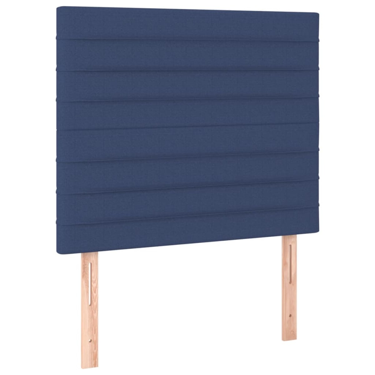 vidaXL Κρεβάτι Boxspring με Στρώμα Μπλε 80x200 εκ. Υφασμάτινο
