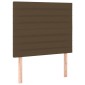vidaXL Κρεβάτι Boxspring με Στρώμα Σκούρο Καφέ 90x190 εκ. Υφασμάτινο