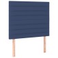 vidaXL Κρεβάτι Boxspring με Στρώμα Μπλε 90x190 εκ.Υφασμάτινο