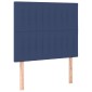 vidaXL Κρεβάτι Boxspring με Στρώμα Μπλε 80x200 εκ. Υφασμάτινο
