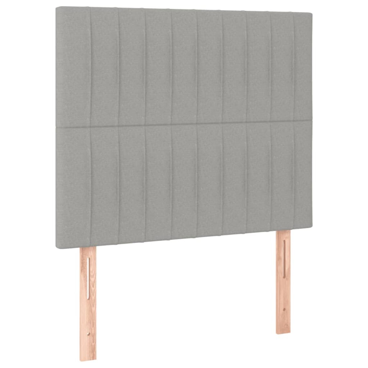 vidaXL Κρεβάτι Boxspring με Στρώμα Ανοιχτό Γκρι 90x190 εκ. Υφασμάτινο