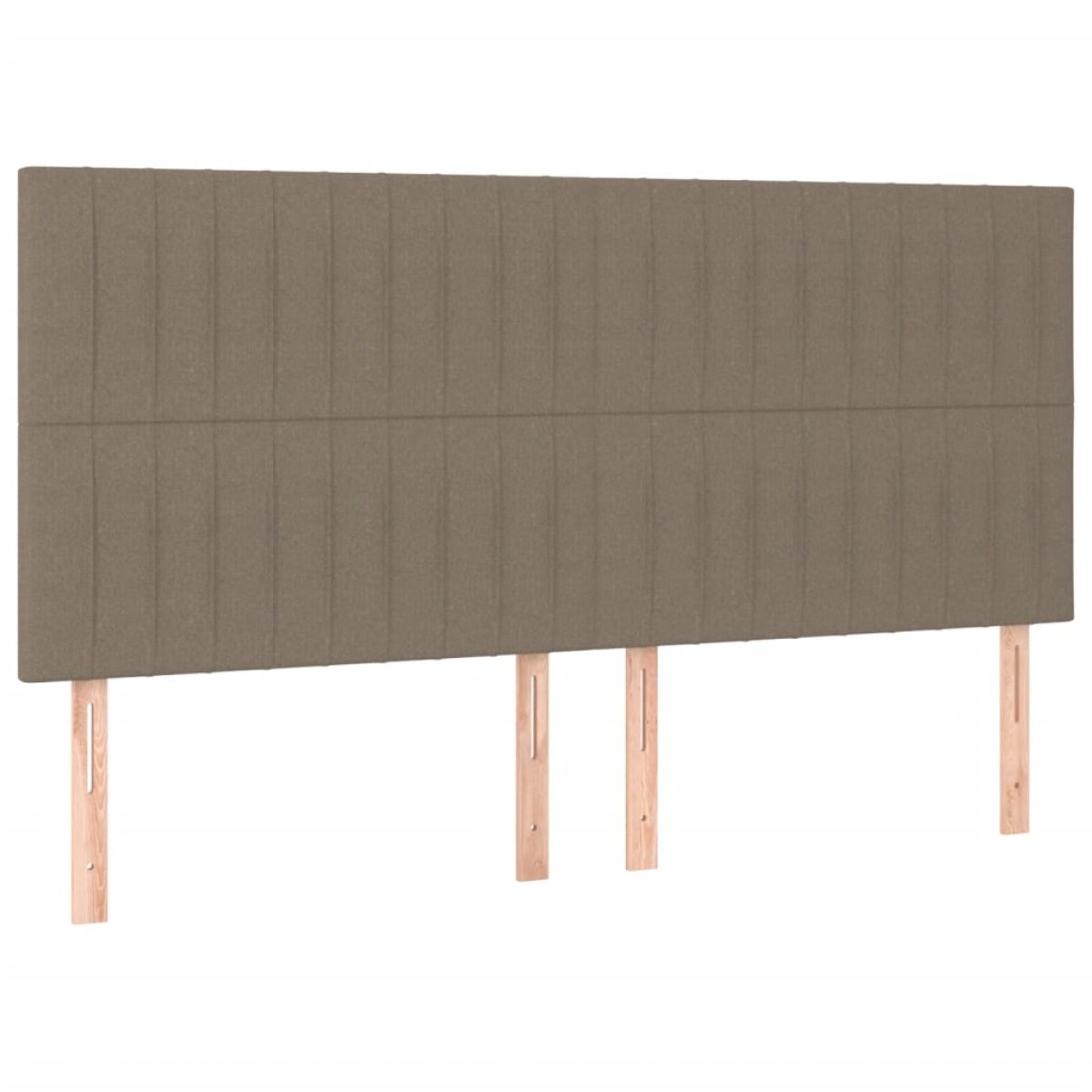 vidaXL Κρεβάτι Boxspring με Στρώμα Taupe 160x200 εκ. Υφασμάτινο