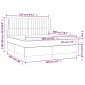 vidaXL Κρεβάτι Boxspring με Στρώμα Taupe 160x200 εκ. Υφασμάτινο