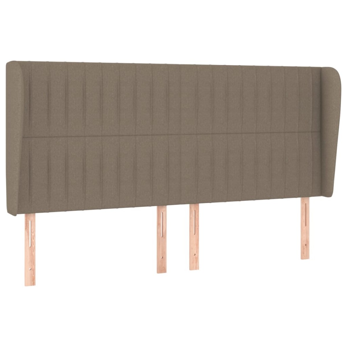 vidaXL Κρεβάτι Boxspring με Στρώμα Taupe 200x200 εκ. Υφασμάτινο