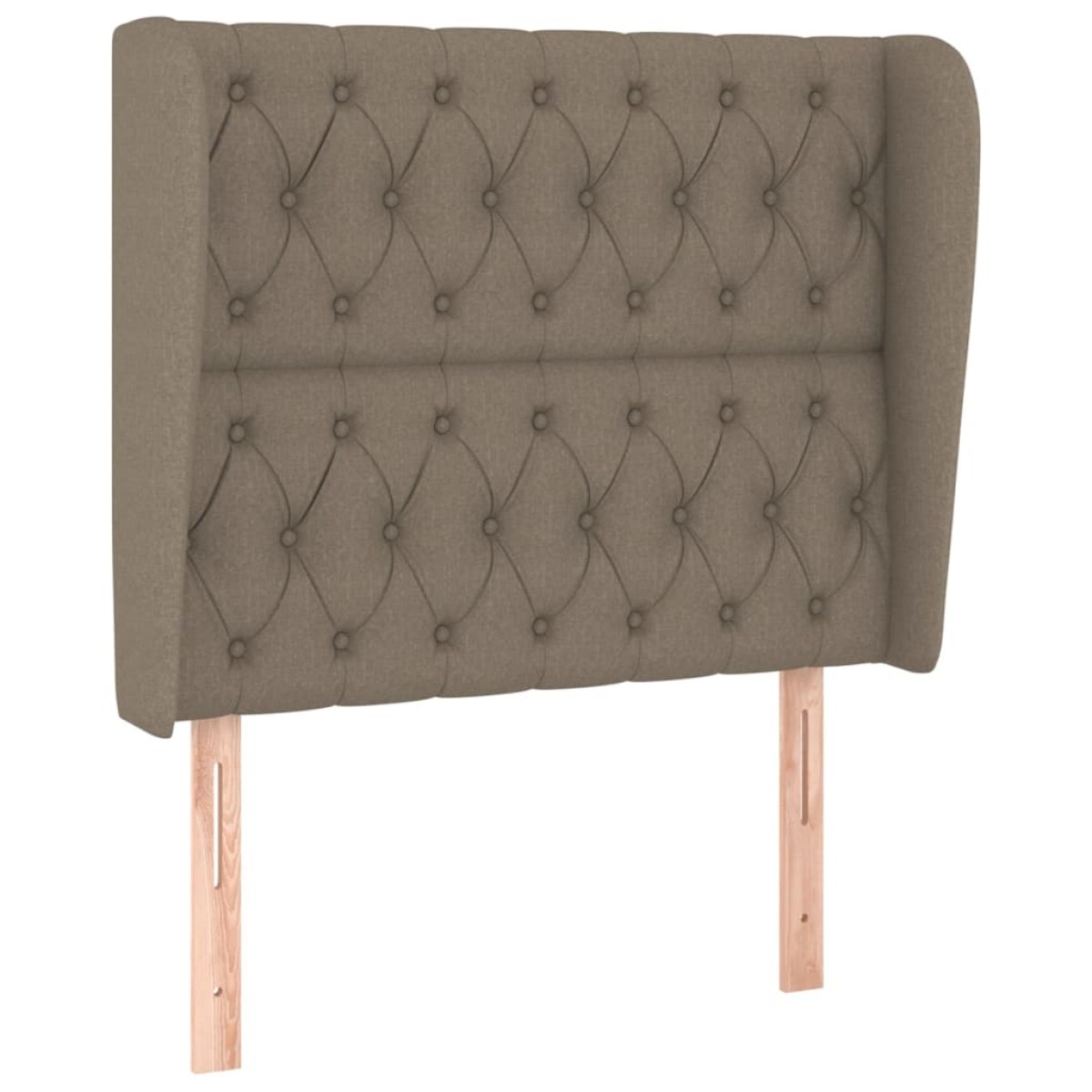 vidaXL Κρεβάτι Boxspring με Στρώμα Taupe 90x200 εκ. Υφασμάτινο