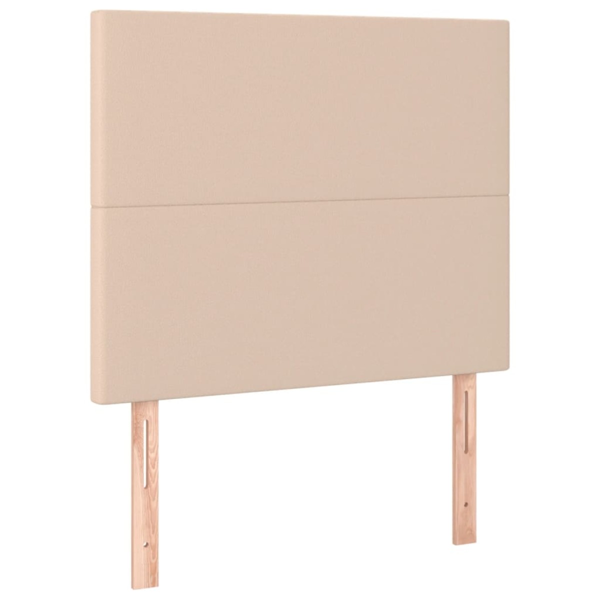 vidaXL Κρεβάτι Boxspring με Στρώμα Καπουτσίνο 100x200εκ.από Συνθ.Δέρμα
