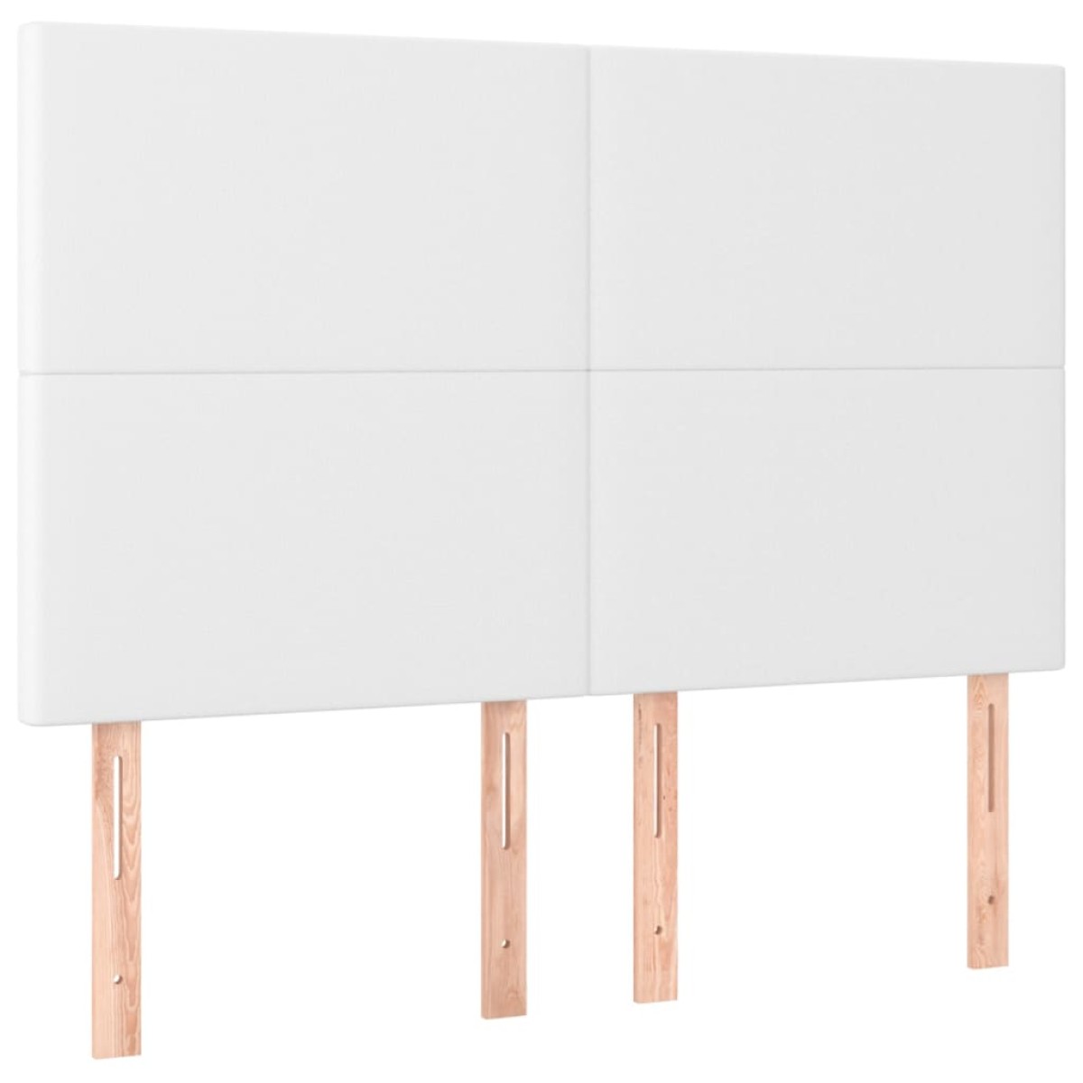 vidaXL Κρεβάτι Boxspring με Στρώμα Λευκό 140x190εκ.από Συνθετικό Δέρμα