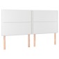 vidaXL Κρεβάτι Boxspring με Στρώμα Λευκό 200x200 εκ. Συνθετικό Δέρμα