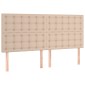 vidaXL Κρεβάτι Boxspring με Στρώμα Καπουτσίνο 160x200εκ.από Συνθ.Δέρμα