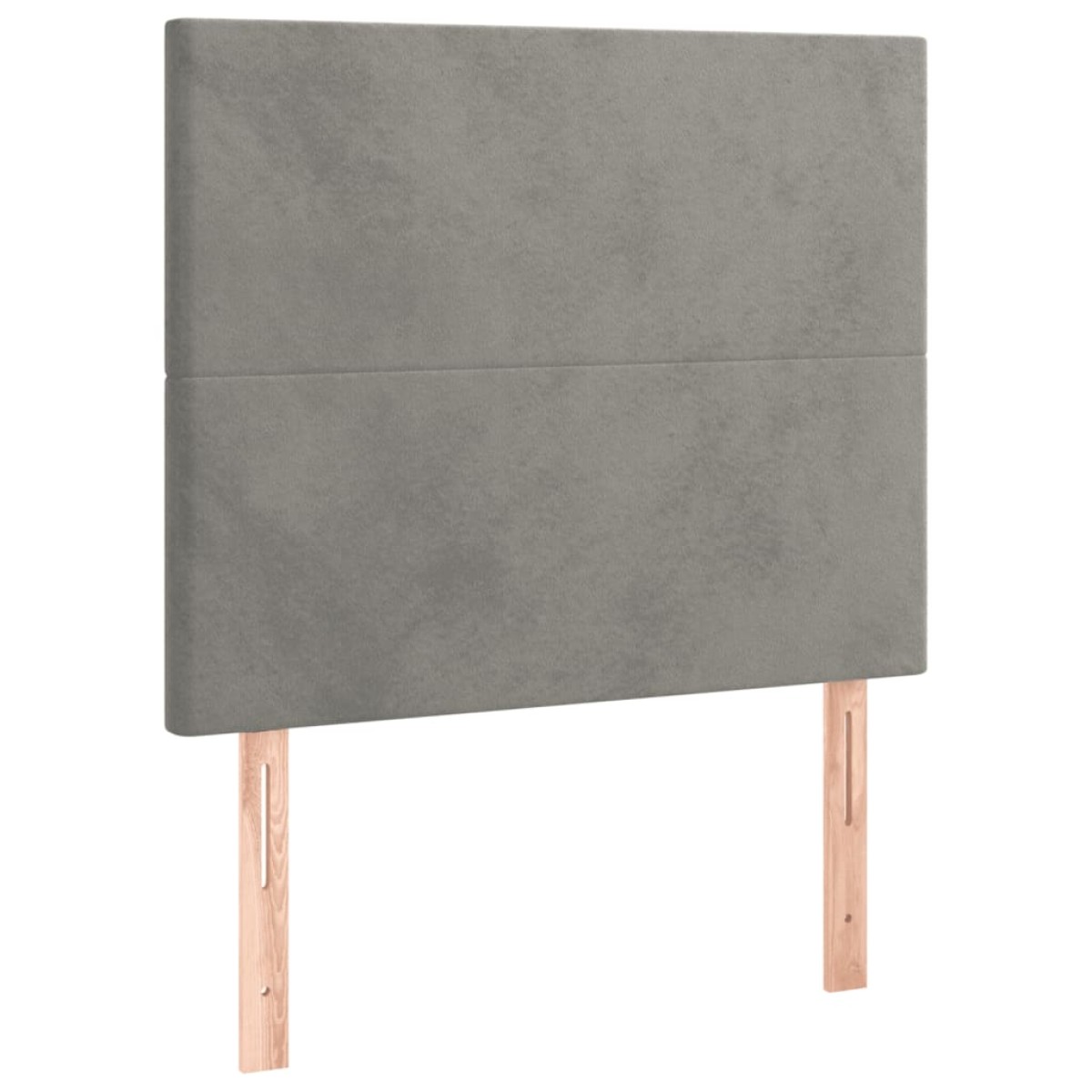 vidaXL Κρεβάτι Boxspring με Στρώμα Ανοιχτό Γκρι 100x200 εκ. Βελούδινο