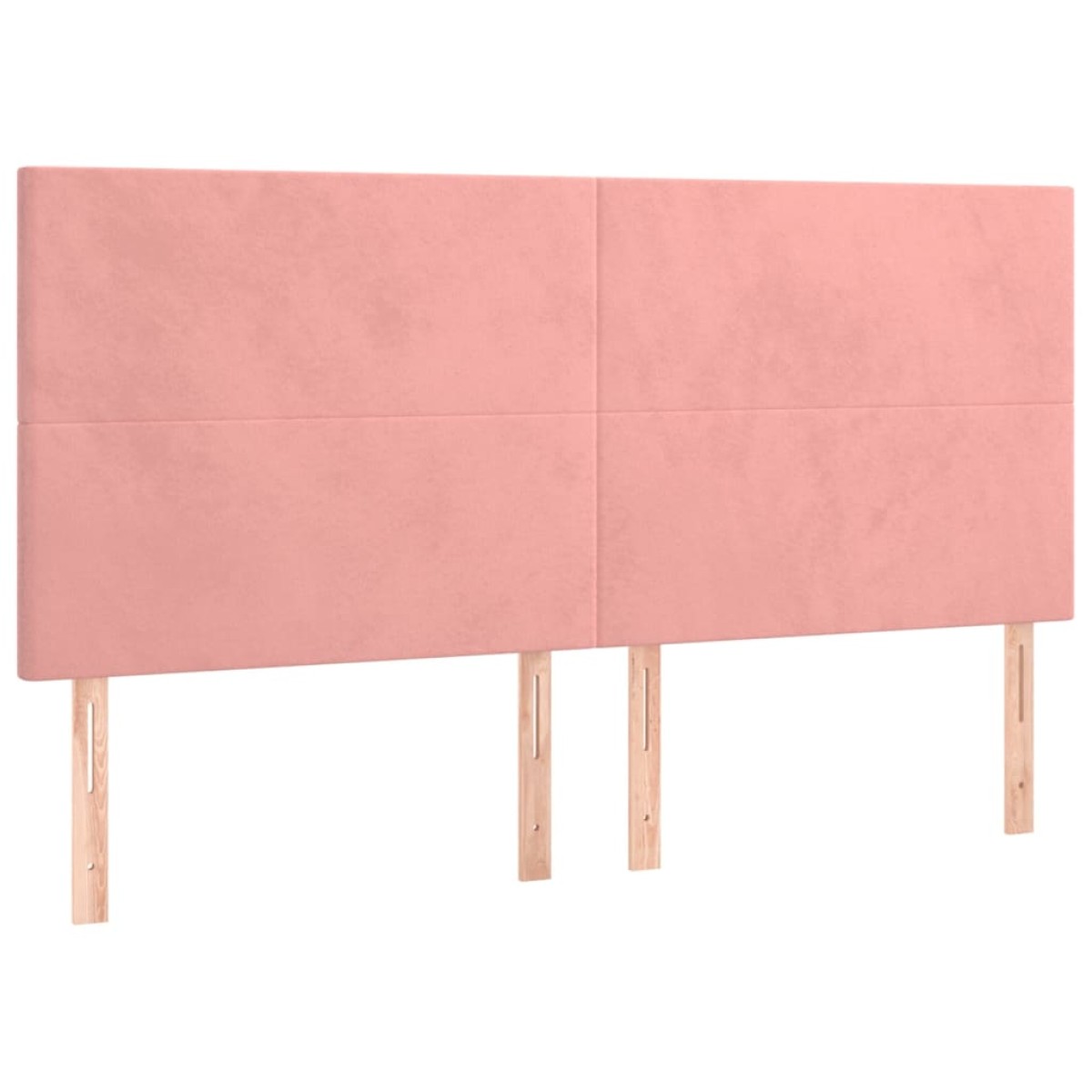 vidaXL Κρεβάτι Boxspring με Στρώμα Ροζ 180x200 εκ. Βελούδινο