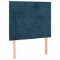 vidaXL Κρεβάτι Boxspring με Στρώμα Σκούρο Μπλε 90x190 εκ. Βελούδινο