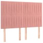vidaXL Κρεβάτι Boxspring με Στρώμα Ροζ 140x190 εκ. Βελούδινο