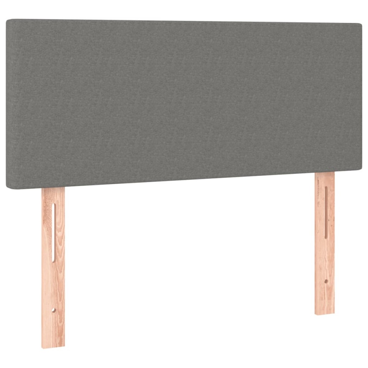 vidaXL Κρεβάτι Boxspring με Στρώμα Σκούρο Γκρι 100x200 εκ. Υφασμάτινο