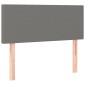 vidaXL Κρεβάτι Boxspring με Στρώμα Σκούρο Γκρι 100x200 εκ. Υφασμάτινο