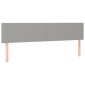 vidaXL Κρεβάτι Boxspring με Στρώμα Ανοιχτό Γκρι 200x200 εκ. Υφασμάτινο
