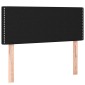 vidaXL Κρεβάτι Boxspring με Στρώμα Μαύρο 90x190 εκ.Υφασμάτινο