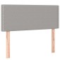 vidaXL Κρεβάτι Boxspring με Στρώμα Ανοιχτό Γκρι 100x200 εκ. Υφασμάτινο