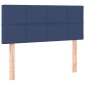 vidaXL Κρεβάτι Boxspring με Στρώμα Μπλε 90x190 εκ.Υφασμάτινο
