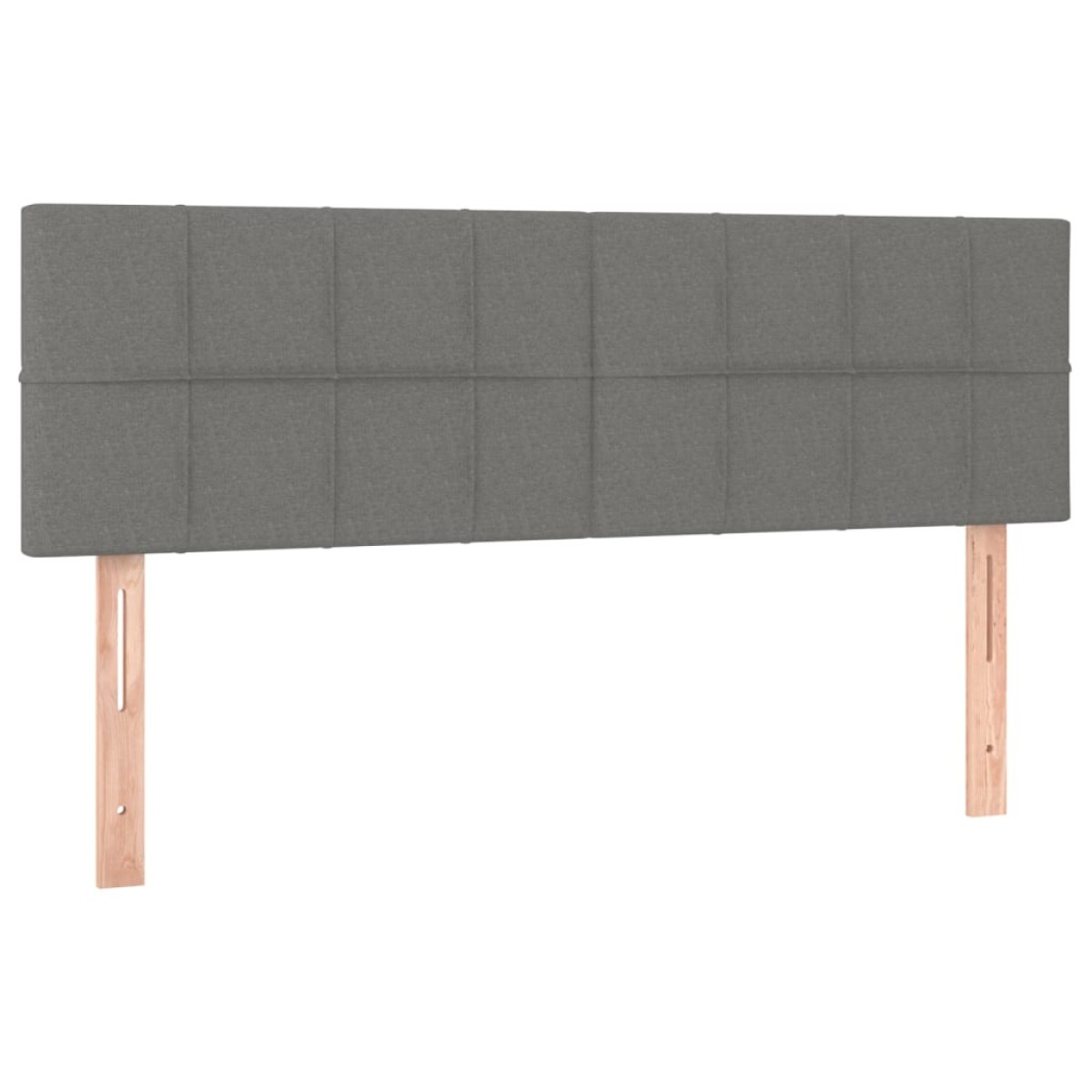 vidaXL Κρεβάτι Boxspring με Στρώμα Σκούρο Γκρι 140x190 εκ. Υφασμάτινο