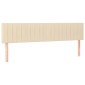 vidaXL Κρεβάτι Boxspring με Στρώμα Κρεμ 200x200 εκ. Υφασμάτινο