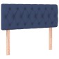 vidaXL Κρεβάτι Boxspring με Στρώμα Μπλε 100 x 200 εκ. Υφασμάτινο