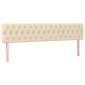 vidaXL Κρεβάτι Boxspring με Στρώμα Κρεμ 180x200 εκ. Υφασμάτινο