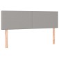 vidaXL Κρεβάτι Boxspring με Στρώμα Ανοιχτό Γκρι 140x190 εκ. Υφασμάτινο