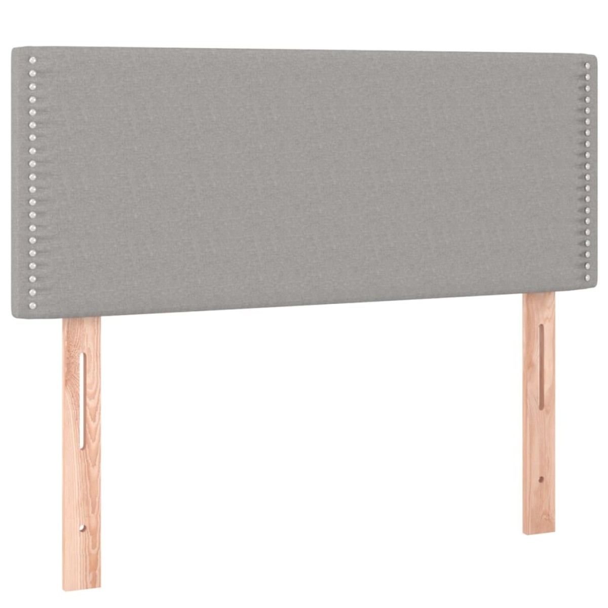 vidaXL Κρεβάτι Boxspring με Στρώμα Ανοιχτό Γκρι 100x200 εκ. Υφασμάτινο