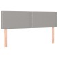 vidaXL Κρεβάτι Boxspring με Στρώμα Ανοιχτό Γκρι 140x190 εκ. Υφασμάτινο