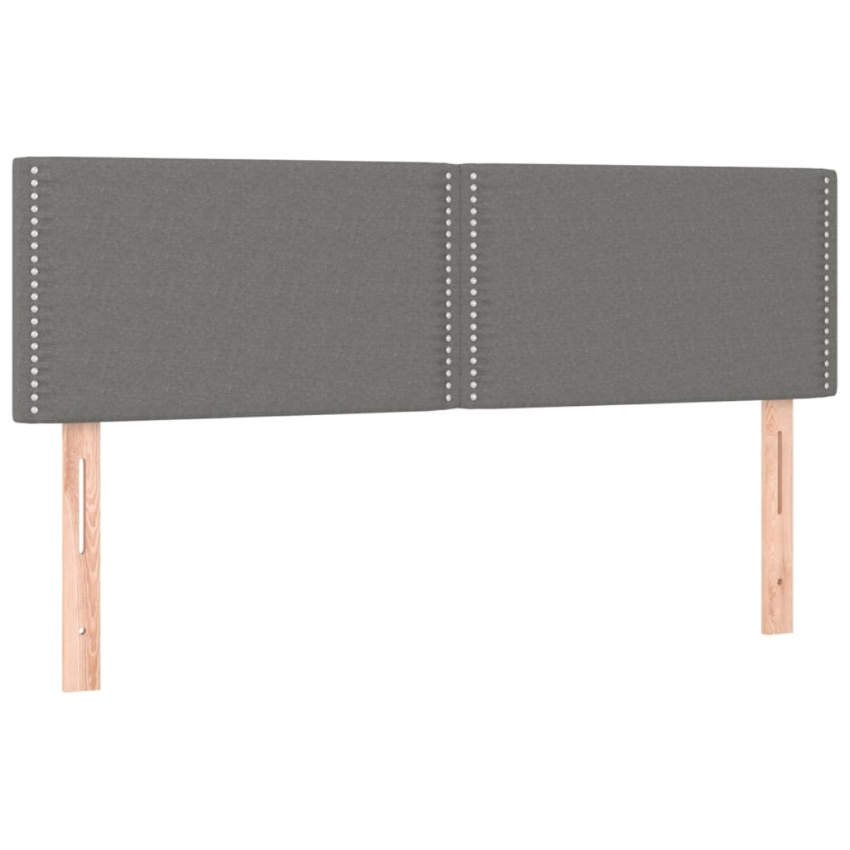 vidaXL Κρεβάτι Boxspring με Στρώμα Σκούρο Γκρι 140x200 εκ Υφασμάτινο