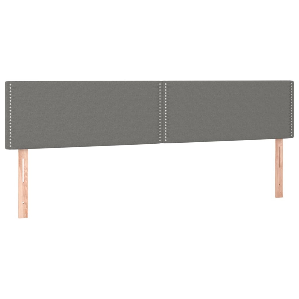 vidaXL Κρεβάτι Boxspring με Στρώμα Σκούρο Γκρι 180x200 εκ Υφασμάτιν