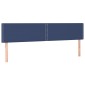vidaXL Κρεβάτι Boxspring με Στρώμα Μπλε 180x200 εκ. Υφασμάτινο