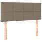 vidaXL Κρεβάτι Boxspring με Στρώμα Taupe 100 x 200 εκ. Υφασμάτινο