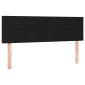 vidaXL Κρεβάτι Boxspring με Στρώμα Μαύρο 140x190 εκ. Υφασμάτινο