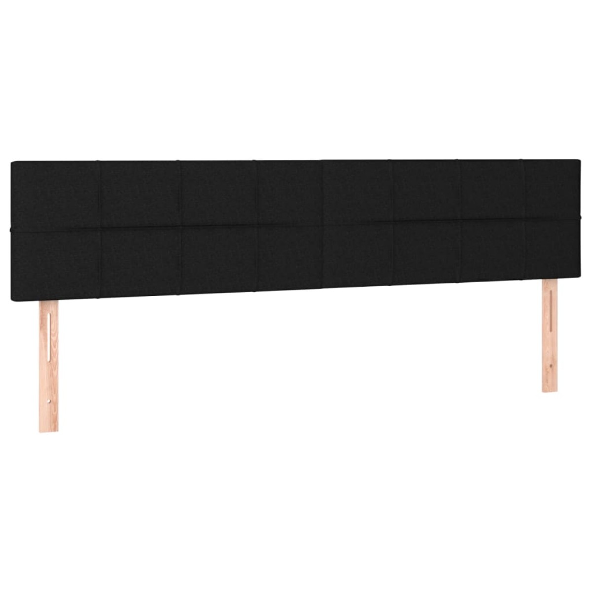 vidaXL Κρεβάτι Boxspring με Στρώμα Μαύρο 160x200 εκ. Υφασμάτινο