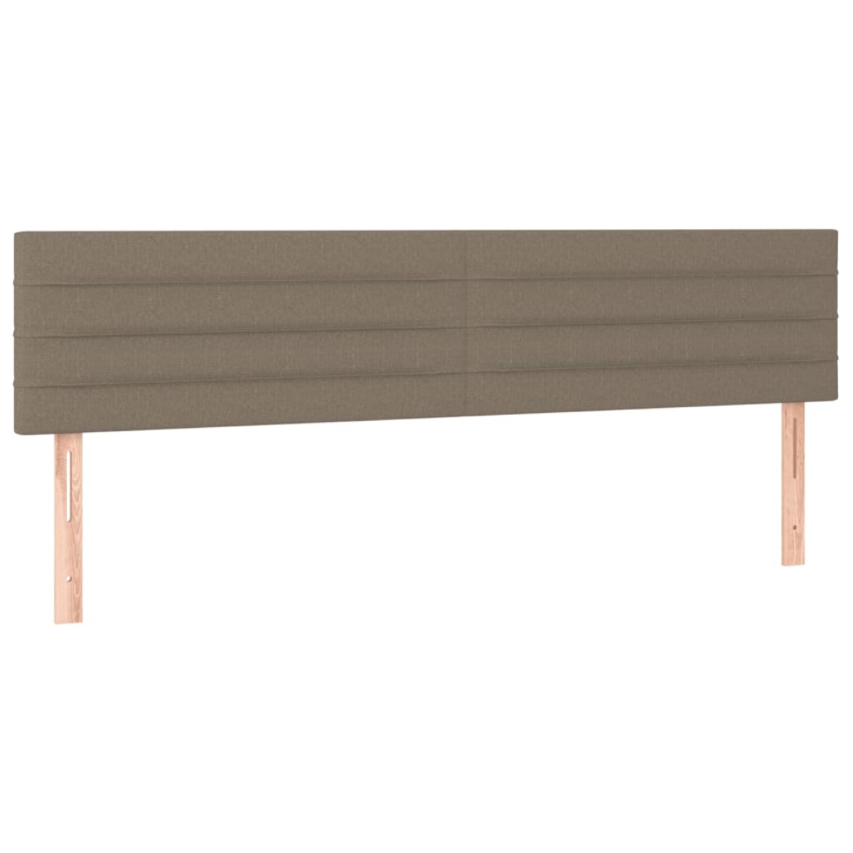 vidaXL Κρεβάτι Boxspring με Στρώμα Taupe 200x200 εκ. Υφασμάτινο