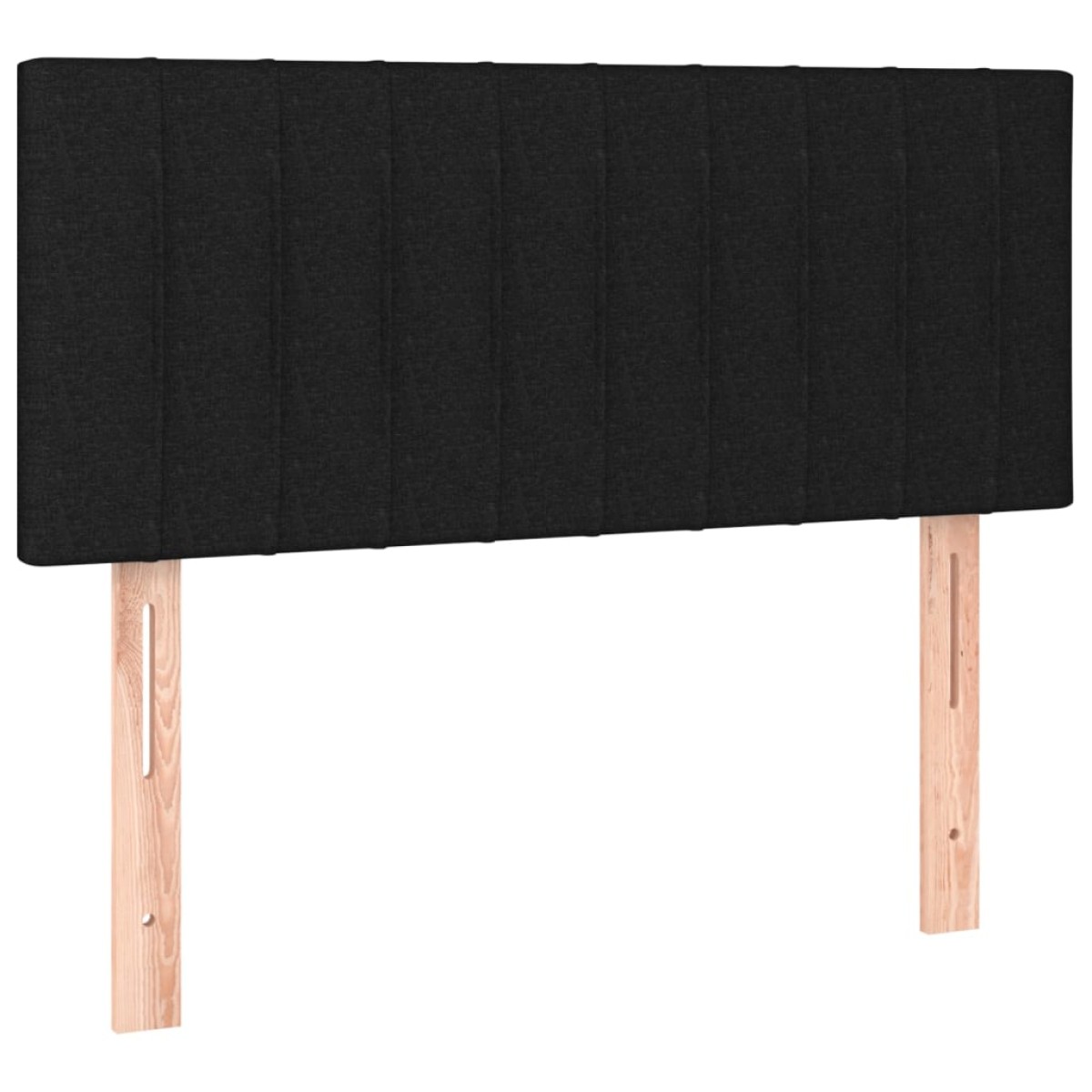 vidaXL Κρεβάτι Boxspring με Στρώμα Μαύρο 100 x 200 εκ. Υφασμάτινο