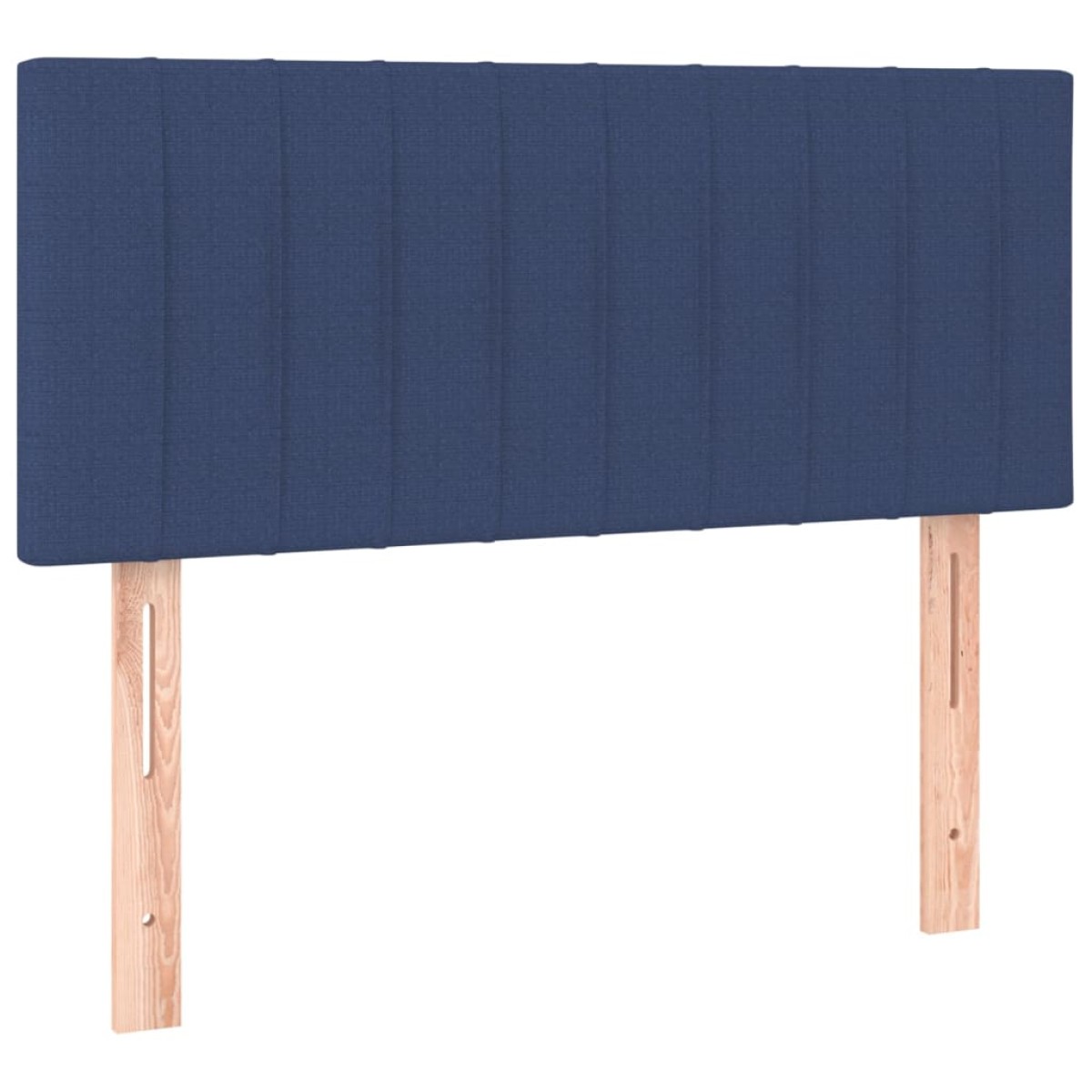 vidaXL Κρεβάτι Boxspring με Στρώμα Μπλε 100 x 200 εκ. Υφασμάτινο