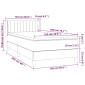 vidaXL Κρεβάτι Boxspring με Στρώμα Μπλε 100 x 200 εκ. Υφασμάτινο