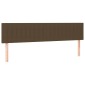 vidaXL Κρεβάτι Boxspring με Στρώμα Σκούρο Καφέ 180x200 εκ Υφασμάτινο