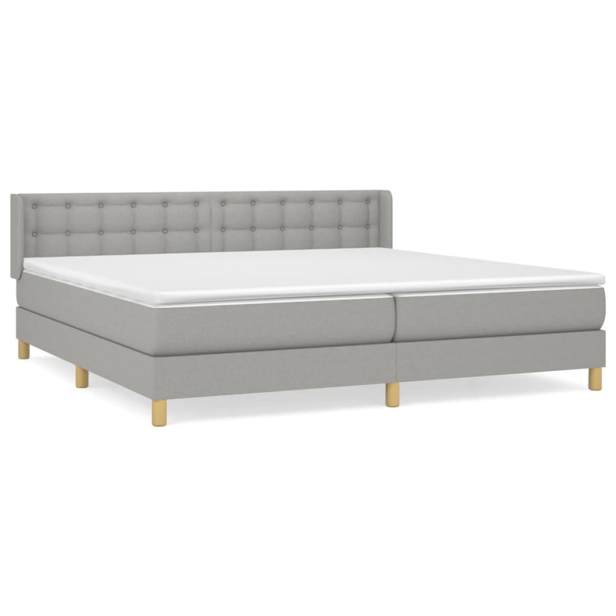vidaXL Κρεβάτι Boxspring με Στρώμα Αν. Πράσινο 160x200εκ Υφασμάτινο