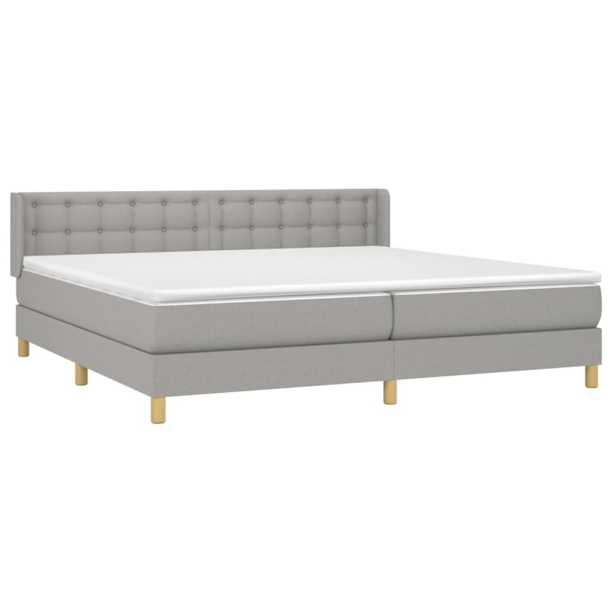 vidaXL Κρεβάτι Boxspring με Στρώμα Αν. Πράσινο 160x200εκ Υφασμάτινο